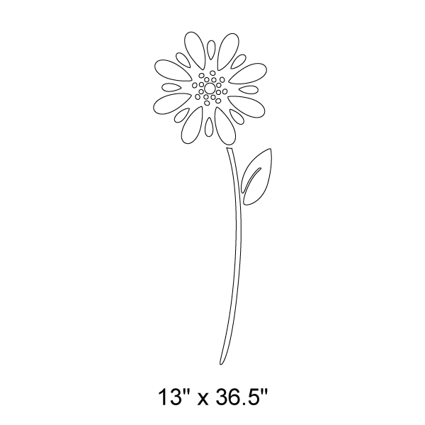 Giant Flower Stencil 2