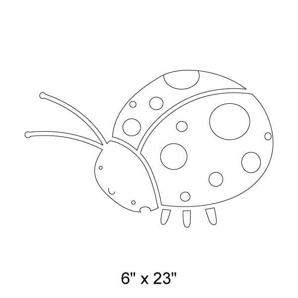 Ladybug Stencil 1