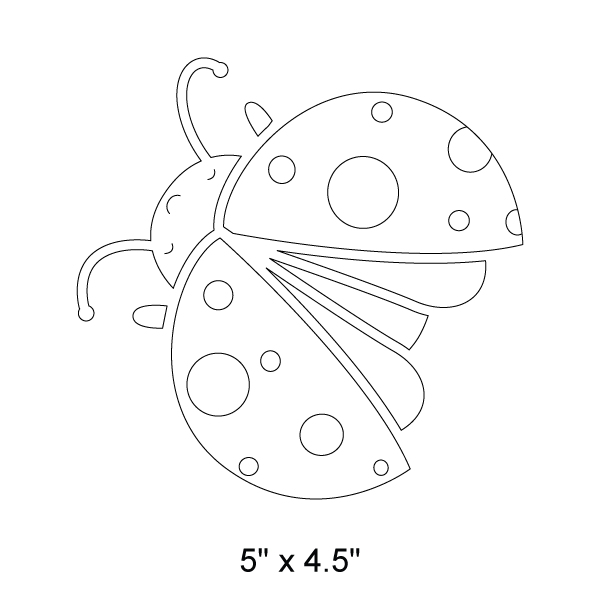 Ladybug Stencil 2