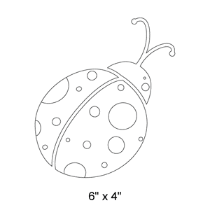 Ladybug Stencil 4