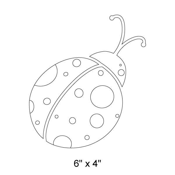 Ladybug Stencil 4