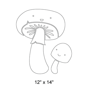 Mushroom Stencil