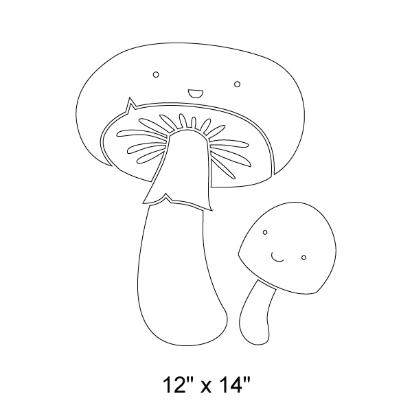 Mushroom Stencil