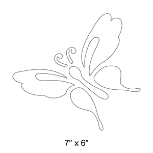 Garden Butterfly Stencil 5