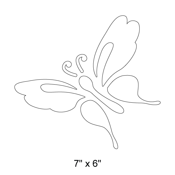 Garden Butterfly Stencil 5