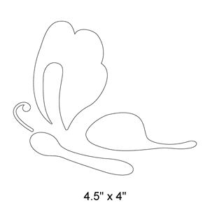 Garden Butterfly Stencil 7
