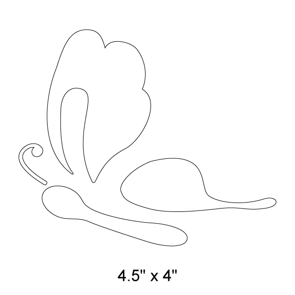 Garden Butterfly Stencil 7