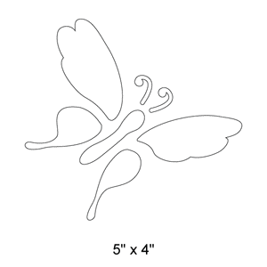 Garden Butterfly Stencil 8