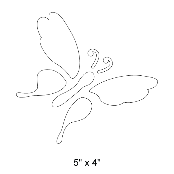 Garden Butterfly Stencil 8