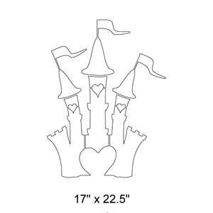 Princess Castle Stencil