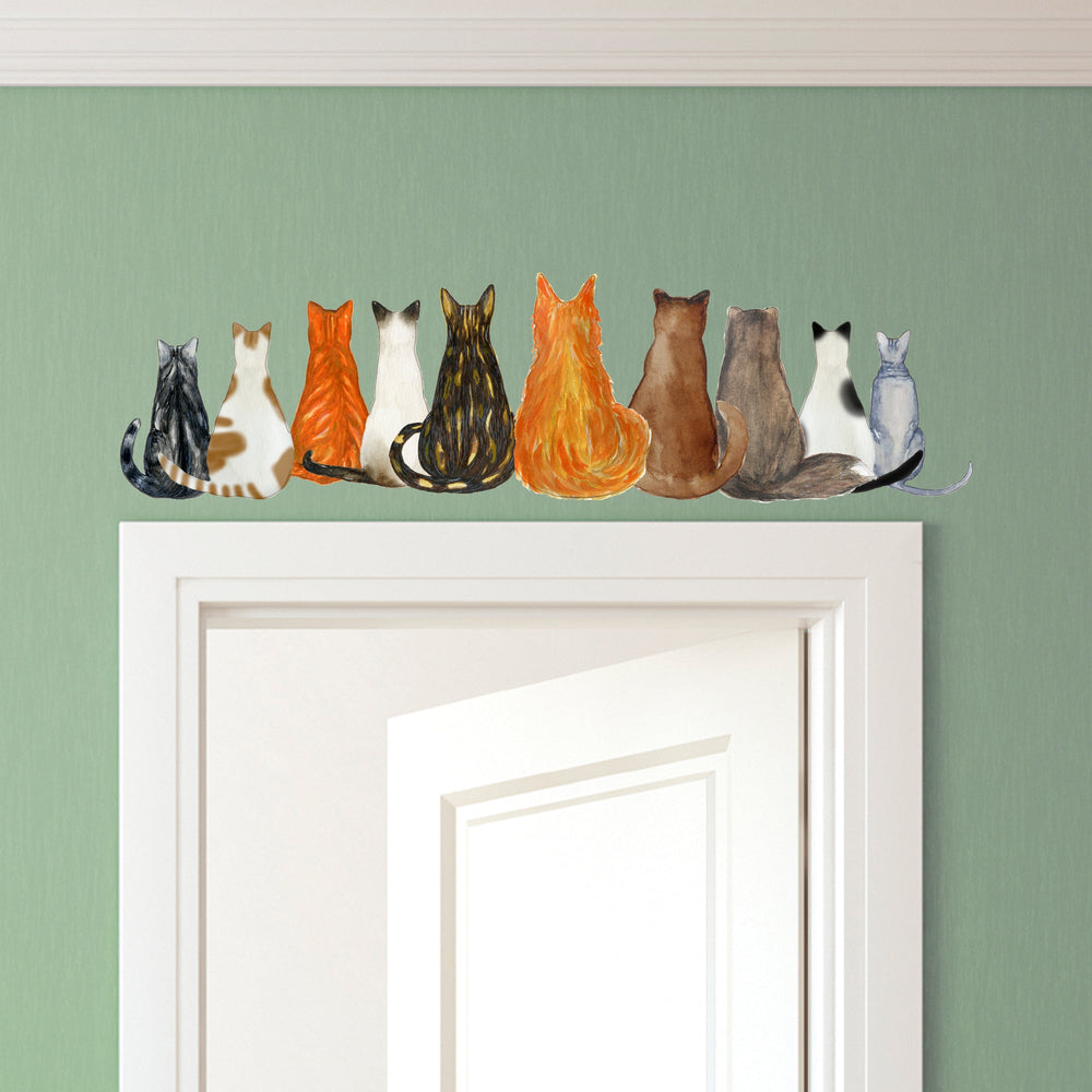 Cat Clan - Cat Themed Sticker Decal for Walls, Windows and Cars - My Wonderful Walls