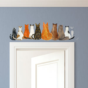 Cat Clan - Cat Themed Sticker Decal for Walls, Windows and Cars