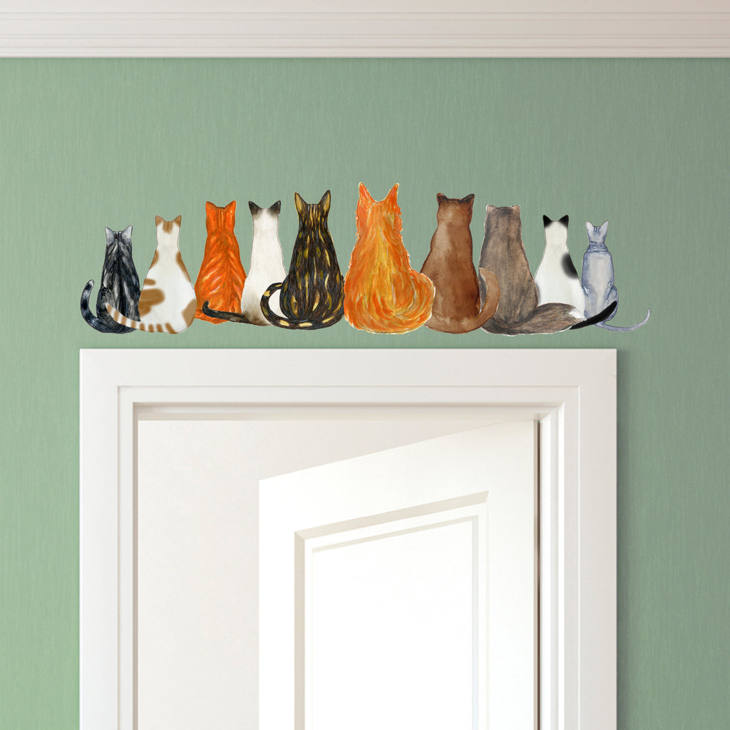 Cat Clan - Cat Themed Sticker Decal for Walls, Windows and Cars