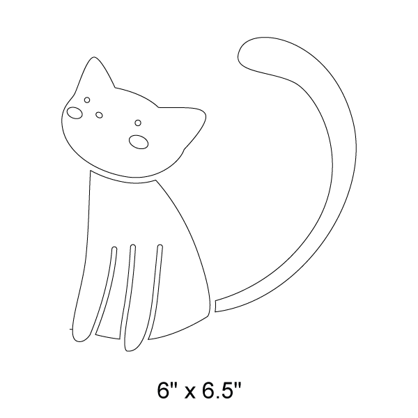 Cat Stencil 5