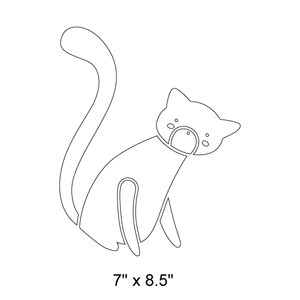 Cat Stencil 6
