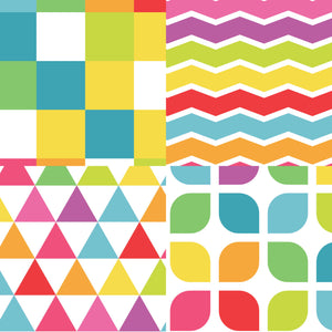 Decorative Rainbow Pattern Decals for IKEA Alex Furniture