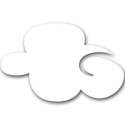 Whimsical Cloud Stencil 2