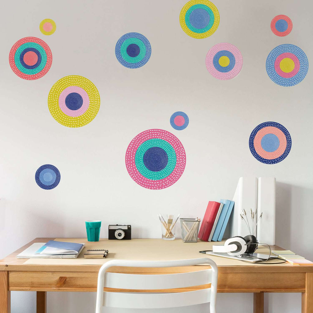 Polka Dot Wall Decals – Set of 12 – Precious Collection