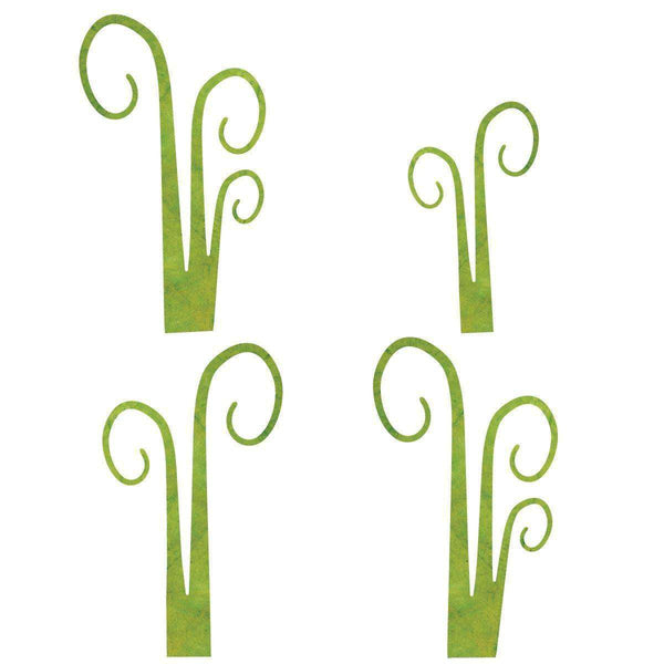 curly grass decal