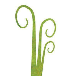 curly grass sticker