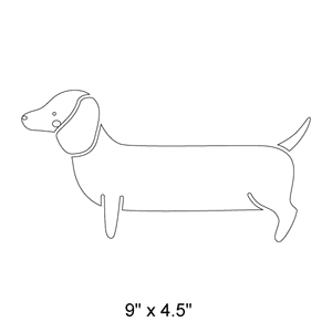 Dachshund Dog Stencil