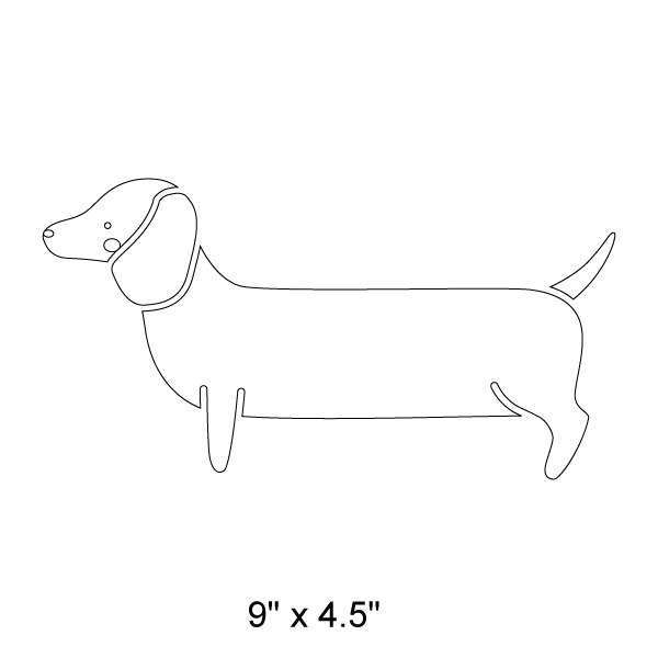 Dachshund Dog Stencil