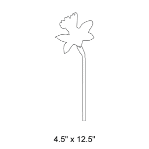 Daffodil Stencil 2