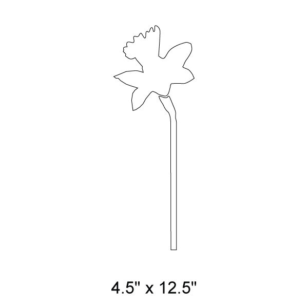 Daffodil Stencil 2
