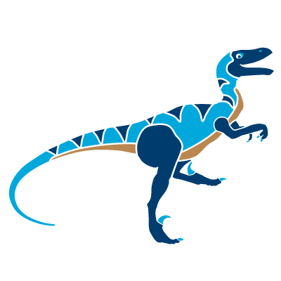 Deinonychus Dinosaur Stencil
