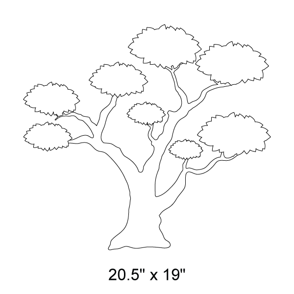 Large Tree Stencil 2