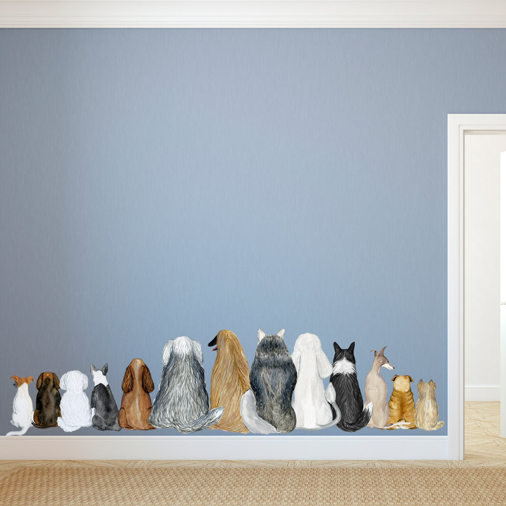 Dog Tribe - Dog Themed Sticker Decal for Walls, Windows and Cars