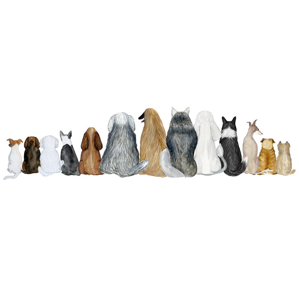 Dog Tribe - Dog Themed Sticker Decal for Walls, Windows and Cars