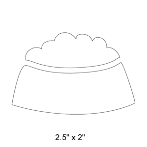 dog dish stencil