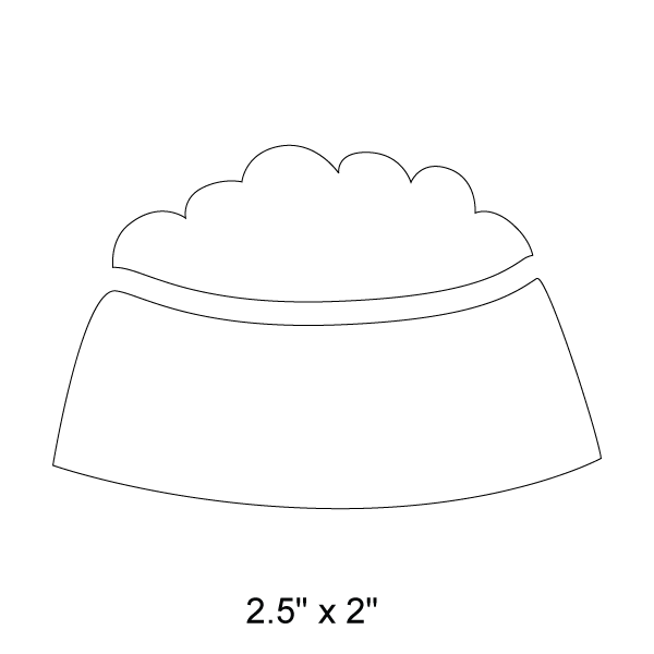 dog dish stencil