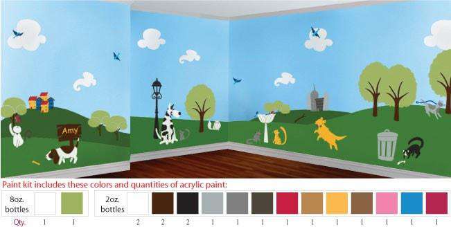 Paws Park Stencil Paint Pack