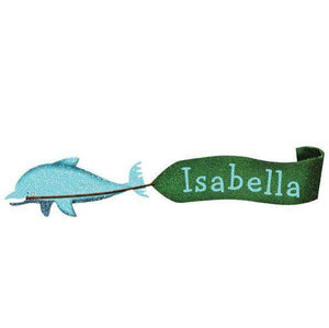 Personalized Dolphin Banner Wall Sticker