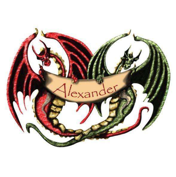 Personalized Dragon Banner Wall Sticker