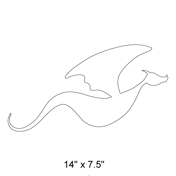 dragon wall stencil