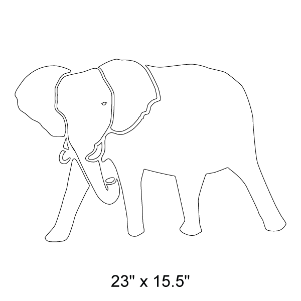 Elephant Stencil