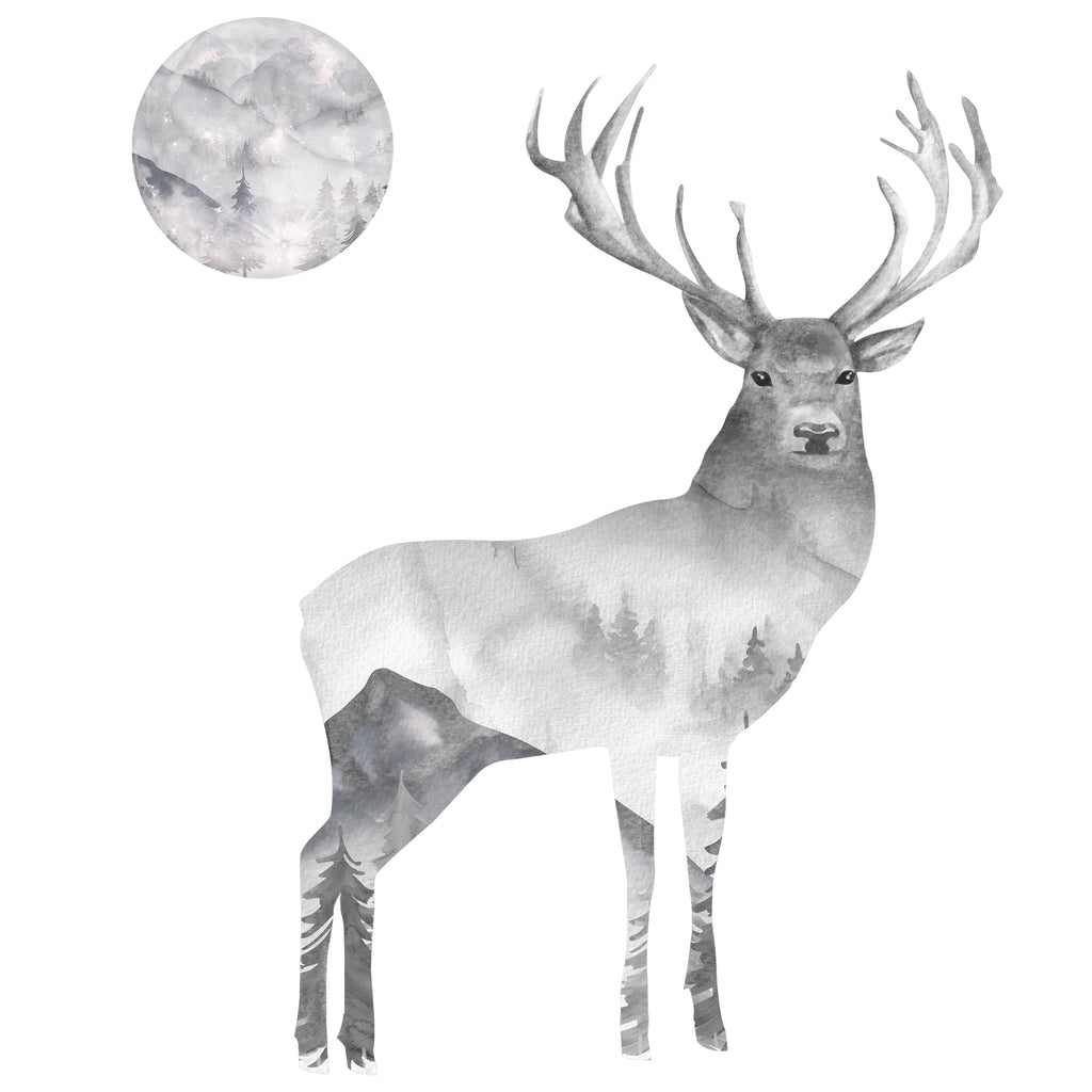 Forest Elk Wall Decal 