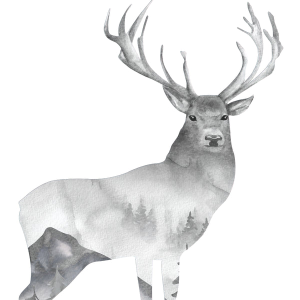 Forest Elk Wall Decal 