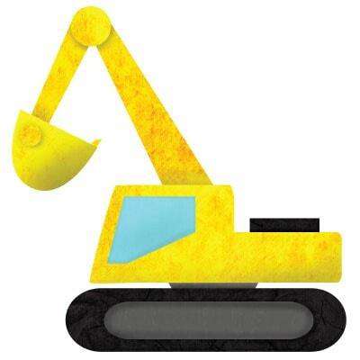 excavator sticker
