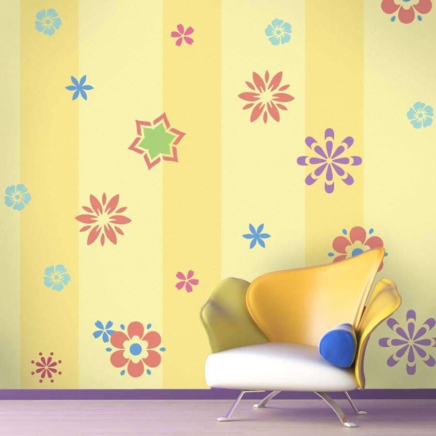 flower wall mural
