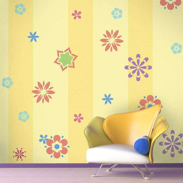 flower wall mural