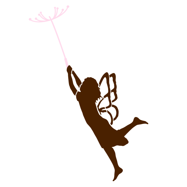 Fairy with Dandelion Seed Stencil