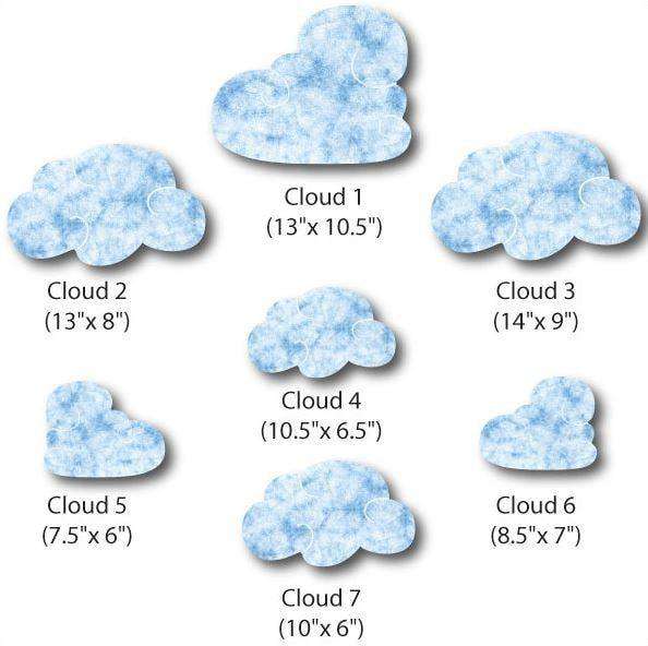 Cloud Wall Stickers Set 1