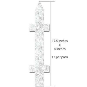 Picket Fence Wall Stickers 12 count