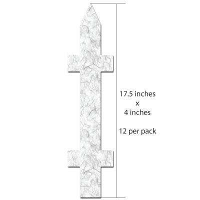 Picket Fence Wall Stickers 12 count