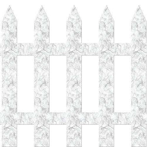 Picket Fence Wall Stickers 12 count