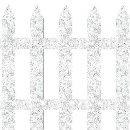 Picket Fence Wall Stickers 12 count